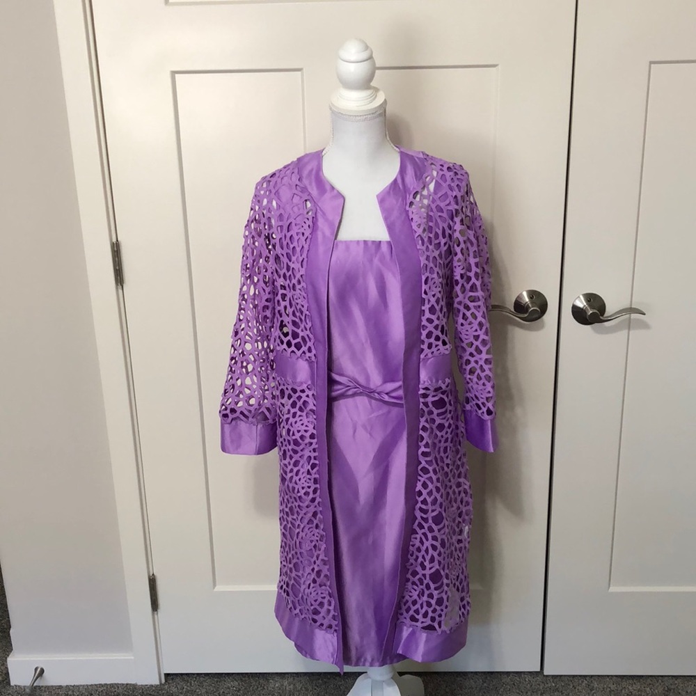 NWT Unbranded Lilac Size L Dress With Jacket!